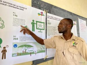  | Regular awareness-raising campaigns for conservation are developed across local communities. | Photo © Ana Yi/WCS. | ©PH15_Campaigns on the Wildlife protection Code