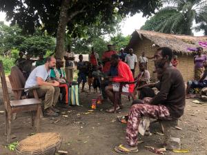 Republic of Congo/Likouala  | WCS meeting with village chief | Guido Trivellini | WCS meeting with village chief